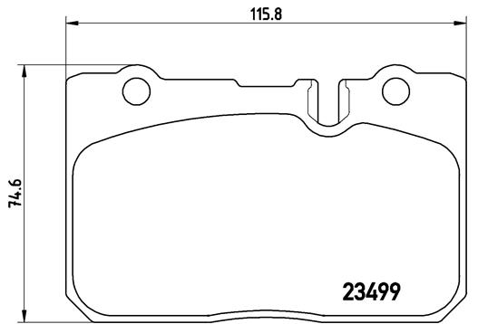 A.B.S. P 83 039 BREMBO Bremsbelagsatz, Scheibenbremse